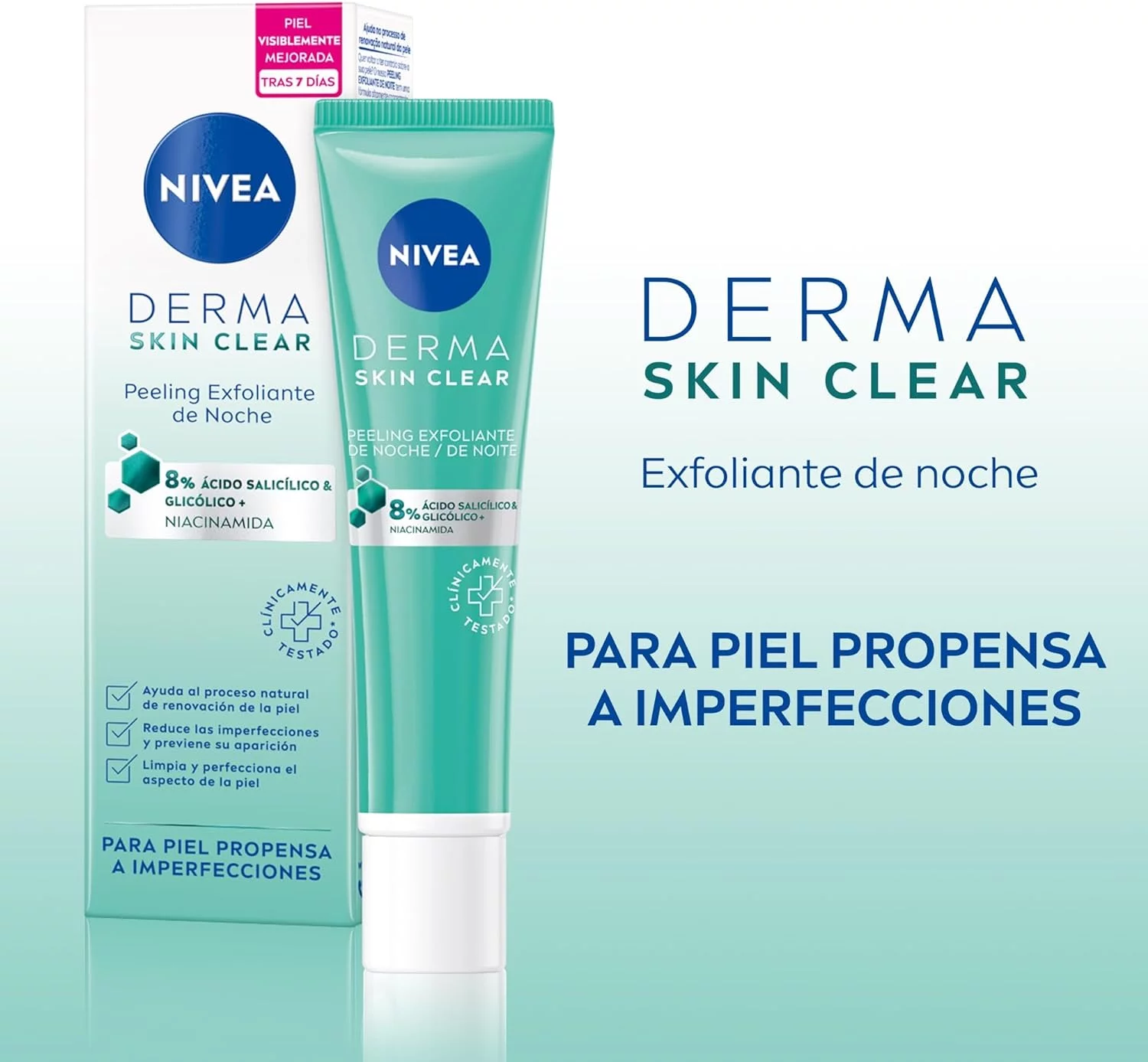 Exfoliante nivea derma Skin Clear Peeling