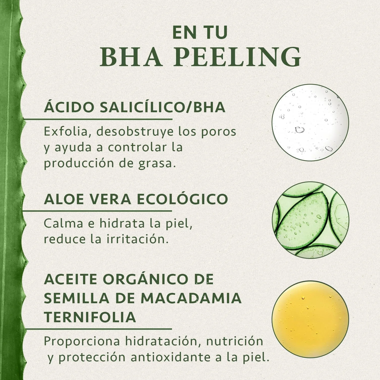 Exfoliante Satin Naturel, con ácido hialurónico y aloevera